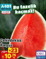 ÇEKİRDEKSİZ KARPUZ KG indirimli fiyat ÇEKİRDEKSİZ KARPUZ KG fiyat ve kampanya bilgisi